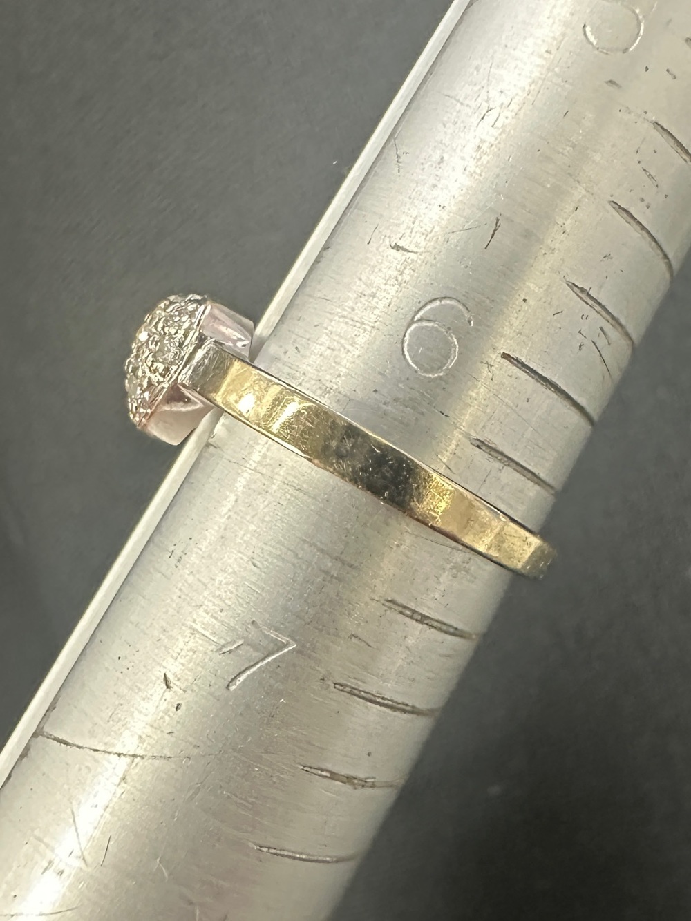 ROBERTO COIN TINY TREASURES PUFFED HEART RING WITH DIAMONDS in 18K White Gold - Picture 11 of 15